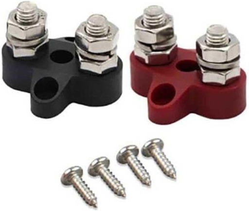 [VBB413020010] Dual Terminal Stud M8-linked set (1 red/1 black)