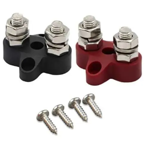 [VBB413020010] Dual Terminal Stud M8-linked set (1 red/1 black)