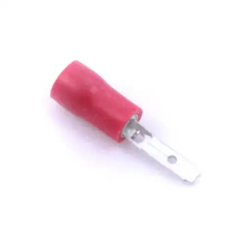 [100110] Flat Plug 6,3 x 0,8mm Red / 100 Pcs.