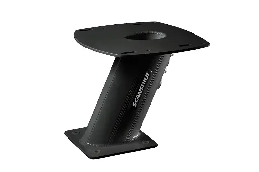 [APT-250-01-BLK] Black APT-250-01 Aluminium PowerTower aft leaning 250mm / 10" for radomes
