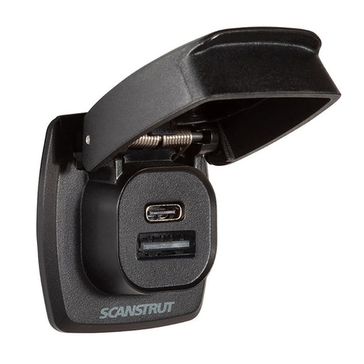 [SC-USB-F4] Flip Pro Plus Fast Charge USB-A & USB-C Socket