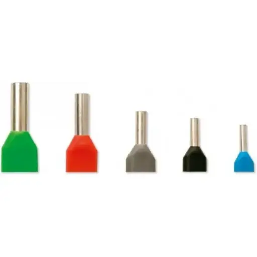 [720035/100] Ferrules 2 x 0.75mm² blue insulated packed/100 pcs.