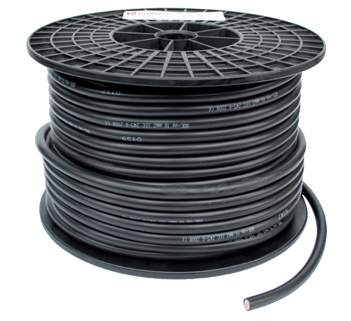 [3399910/z] HI-FLEX DOUBLE INSULATED BATTERY CABLE 10mm² BLACK (Spool of 50M)