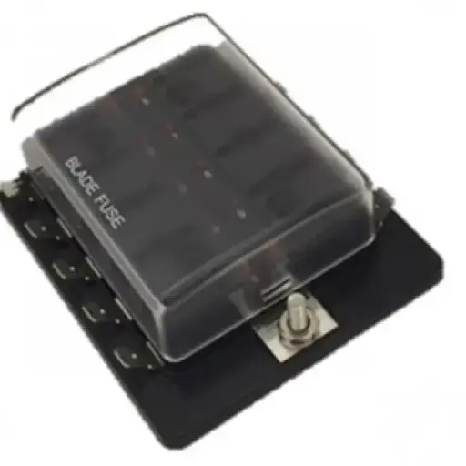 [4202101] Fuse holder 10-pin with cover + LED