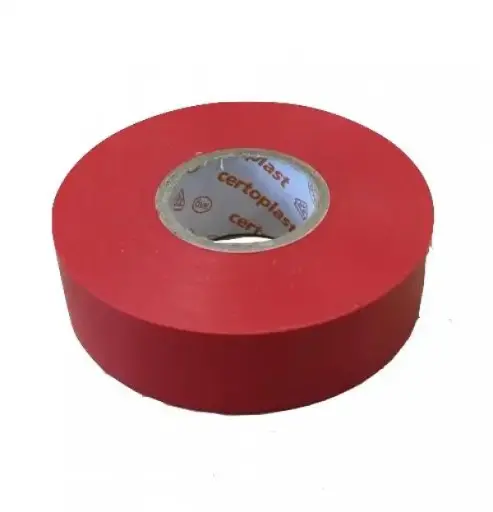[9992602] Certoplast PVC Tape 601 Band 19 x 25 mm Red (8 pieces)