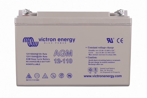[BAT412101085] 12V/110Ah AGM Deep Cycle Batt. (M8)