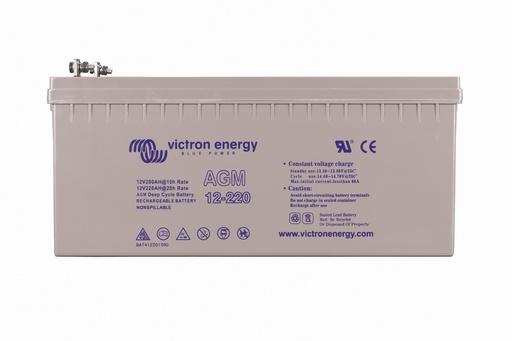 [BAT412201085] 12V/220Ah AGM Deep Cycle Batt. (M8)