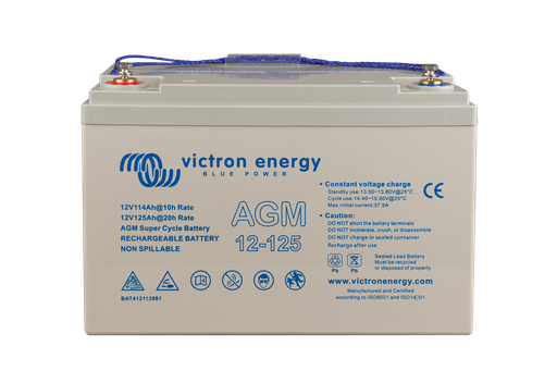[BAT412112081] 12V/125Ah AGM Super Cycle Batt. (M8)